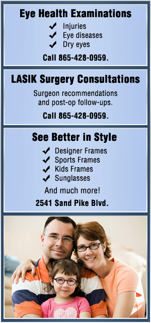 Optical Sales - Pigeon Forge, TN - Whaley Family Eyecare